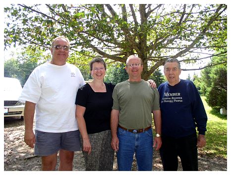 2003 - Tom Wiegand, Joyce and Brian Wenzel, member of Nat'l Registry of Historic People.JPG